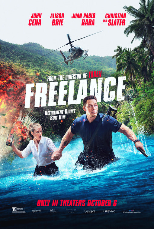 1000 piece jigsaw puzzle for the movie poster: Freelance (2023)