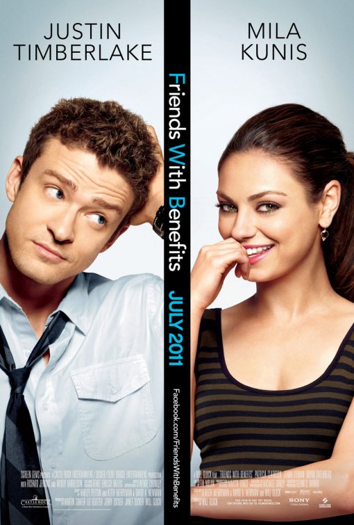 1000 piece jigsaw puzzle for the movie poster: Friends with Benefits (2011)