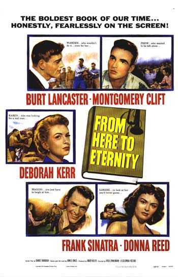 the movie poster: From Here to Eternity (1953)