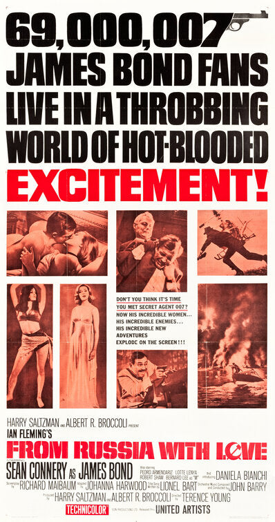 1000 piece jigsaw puzzle for the movie poster: From Russia With Love (1963) ver5