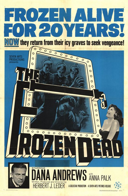 the movie poster: The Frozen Dead (1966)