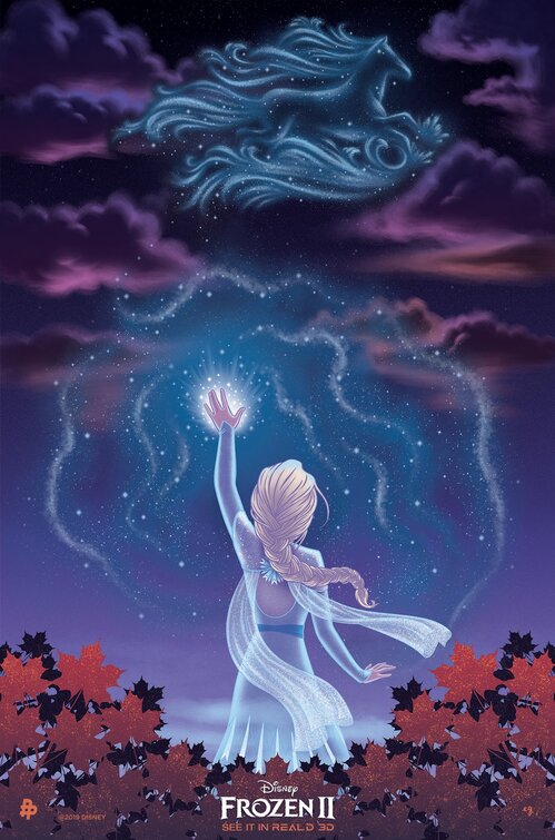 1000 piece jigsaw puzzle for the movie poster: Frozen II (2019) ver29