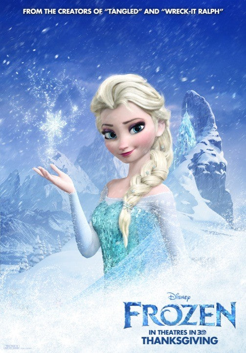 1000 piece jigsaw puzzle for the movie poster: Frozen (2013) ver12