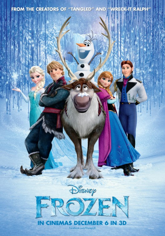 1000 piece jigsaw puzzle for the movie poster: Frozen (2013) ver8