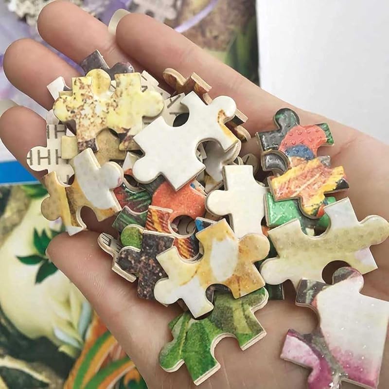 The jigsaw puzzle edges are cut neatly without burrs