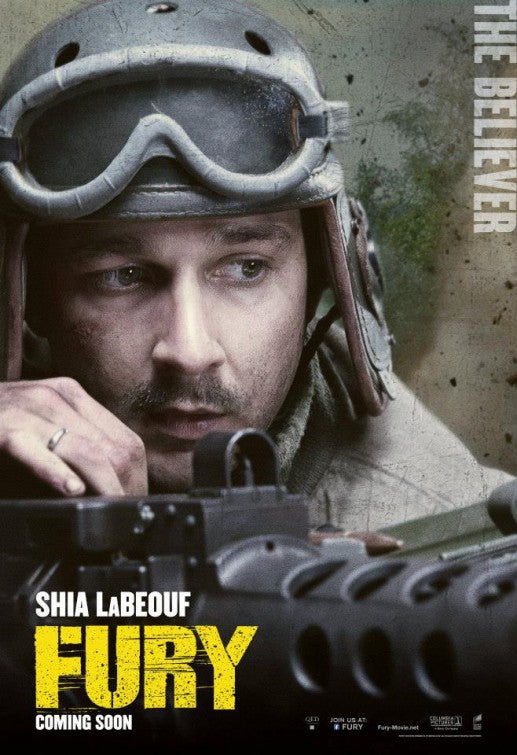 1000 piece jigsaw puzzle for the movie poster: Fury (2014) ver11