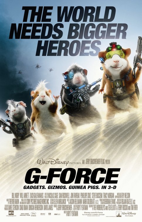 1000 piece jigsaw puzzle for the movie poster: G-Force (2009)
