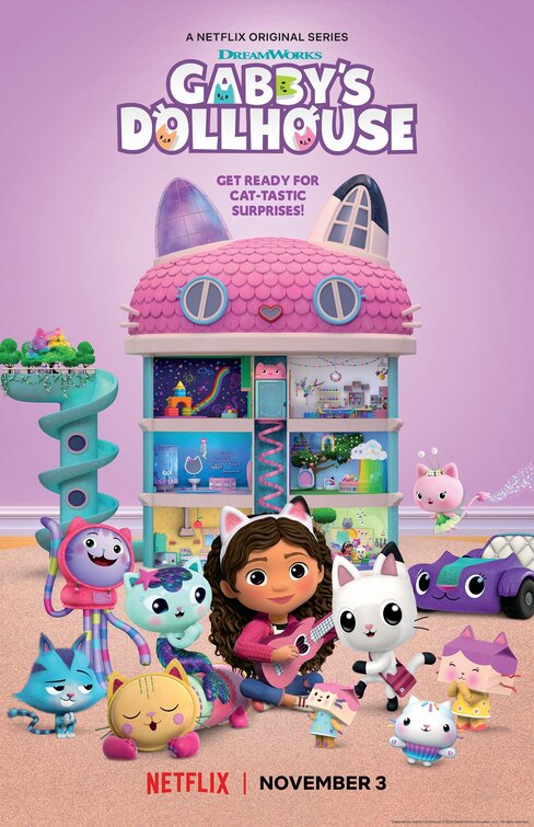 1000 piece jigsaw puzzle for tv poster: Gabby's Dollhouse