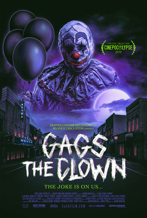 1000 piece jigsaw puzzle for the movie poster: Gags The Clown (2018)
