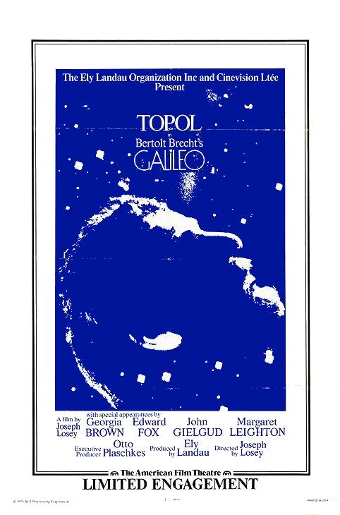 the movie poster: Galileo (1975)