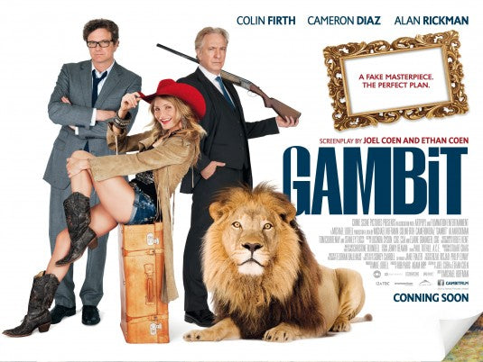 1000 piece jigsaw puzzle for the movie poster: Gambit (2013) ver5
