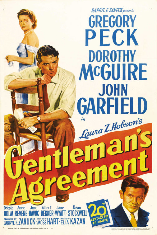the movie poster: Gentleman's Agreement (1947)