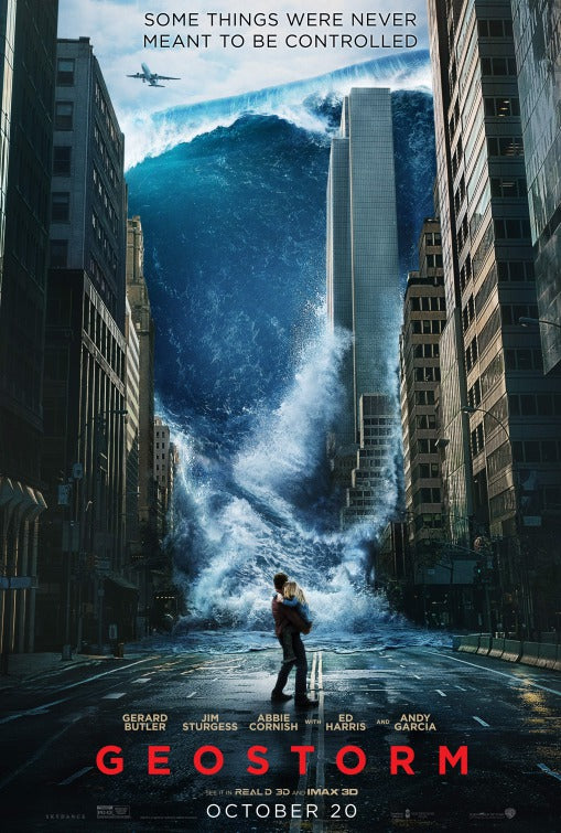 1000 piece jigsaw puzzle for the movie poster: Geostorm (2017)