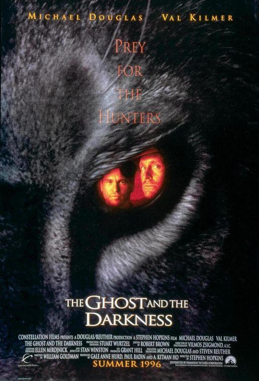 the movie poster: The Ghost And The Darkness (1996) ver1