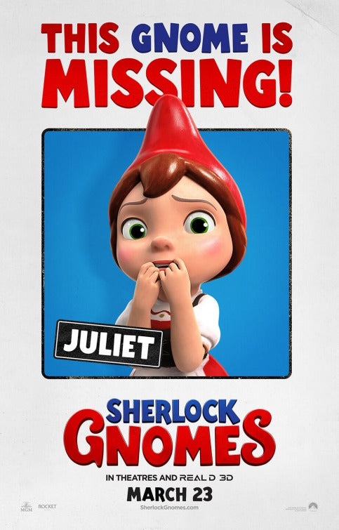 1000 piece jigsaw puzzle for the movie poster: Sherlock Gnomes (2018) ver2