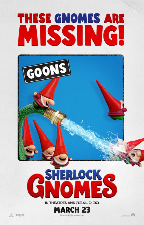 1000 piece jigsaw puzzle for the movie poster: Sherlock Gnomes (2018) ver4