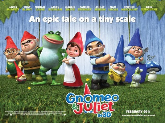 1000 piece jigsaw puzzle for the movie poster: Gnomeo and Juliet (2011) ver4