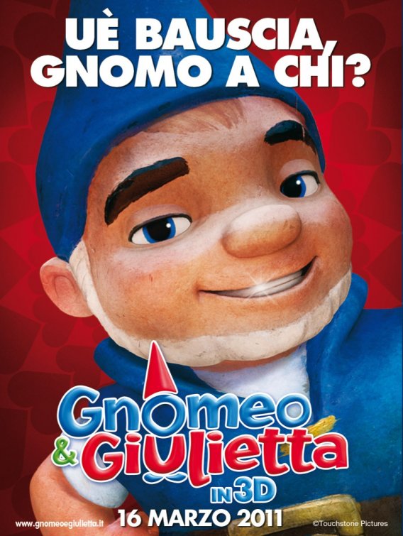 1000 piece jigsaw puzzle for the movie poster: Gnomeo and Juliet (2011) ver9