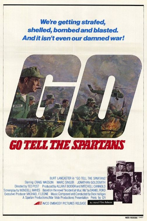the movie poster: Go Tell the Spartans (1978)