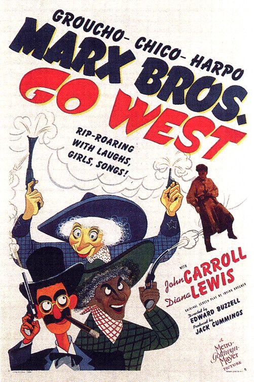 the movie poster: Go West (1940) ver3