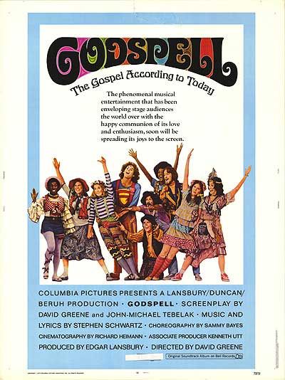 the movie poster: Godspell (1973)