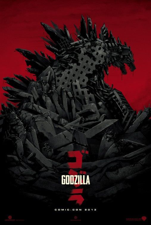 1000 piece jigsaw puzzle for the movie poster: Godzilla (2014)