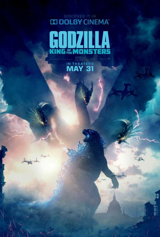 1000 piece jigsaw puzzle for the movie poster: Godzilla: King of the Monsters (2019) ver14