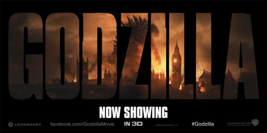 1000 piece jigsaw puzzle for the movie poster: Godzilla (2014) ver20