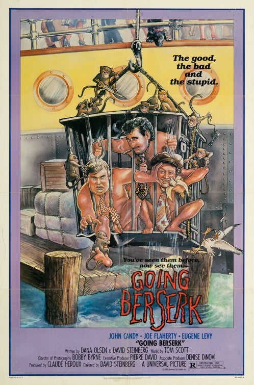 the movie poster: Going Berserk (1983)