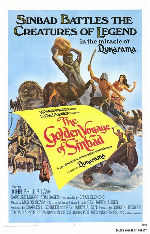 the movie poster: The Golden Voyage of Sinbad (1974)