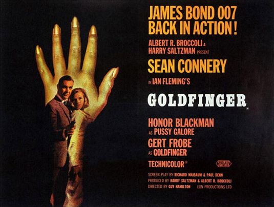 1000 piece jigsaw puzzle for the movie poster: Goldfinger (1964) ver4
