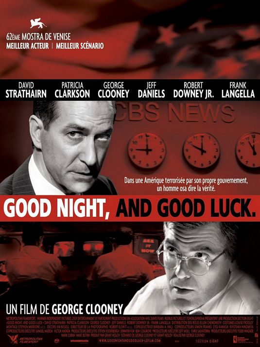 the movie poster: Good Night, and Good Luck. (2005) ver3