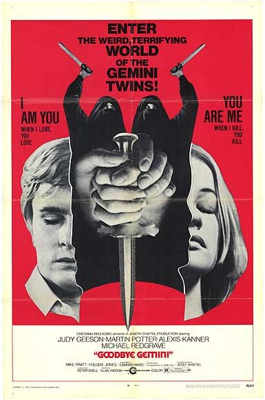 the movie poster: Goodbye Gemini (1970)