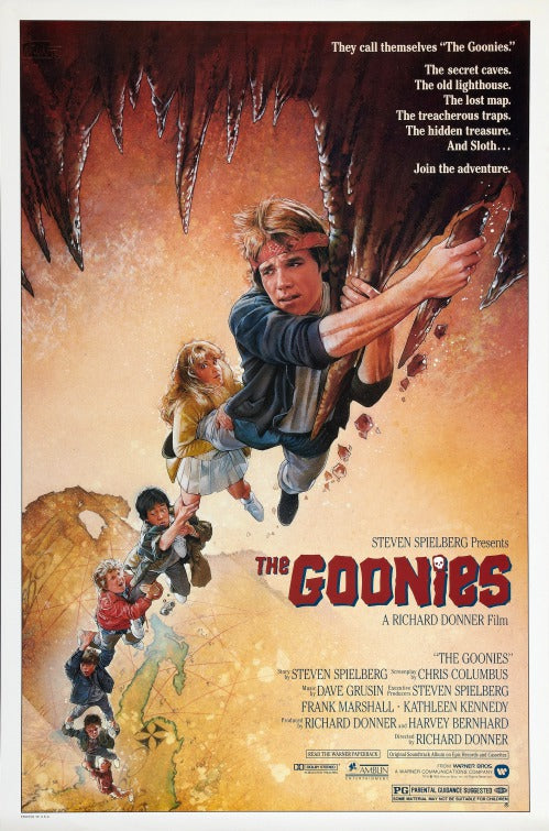 the movie poster: The Goonies (1985)