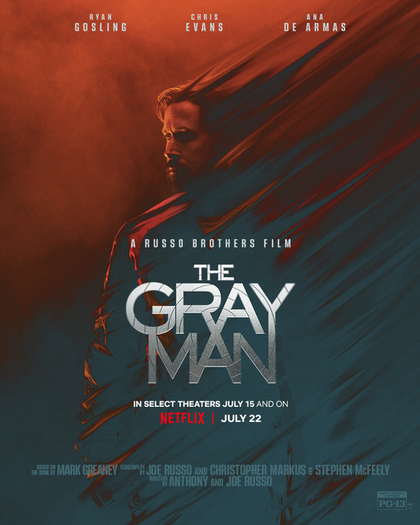 1000 piece jigsaw puzzle for the movie poster: The Gray Man (2022) ver10