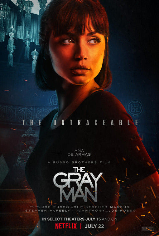 1000 piece jigsaw puzzle for the movie poster: The Gray Man (2022) ver2