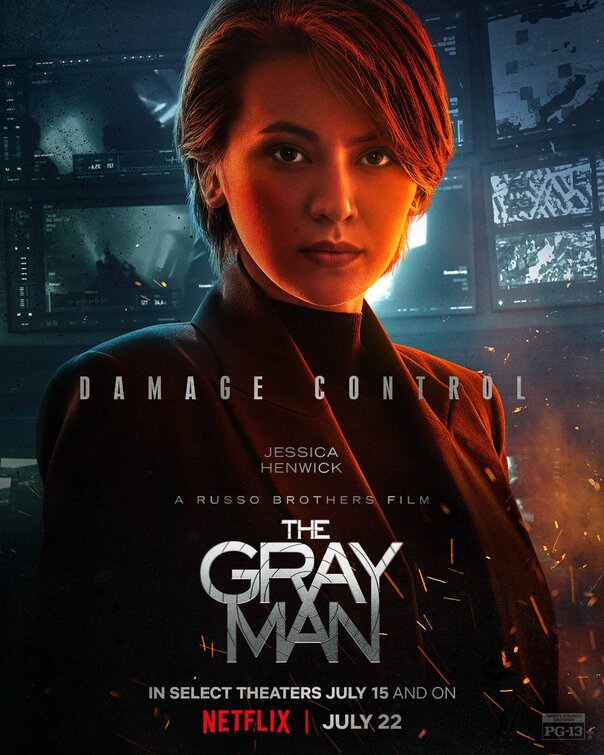 1000 piece jigsaw puzzle for the movie poster: The Gray Man (2022) ver7