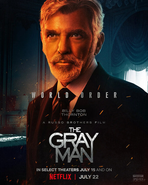 1000 piece jigsaw puzzle for the movie poster: The Gray Man (2022) ver9