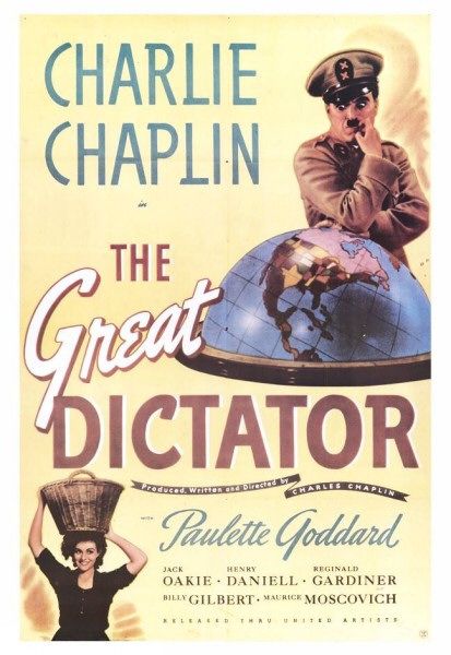 the movie poster: The Great Dictator (1940) ver2