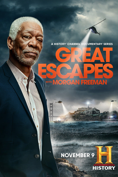 1000 piece jigsaw puzzle for tv poster: Great Escapes with Morgan Freeman