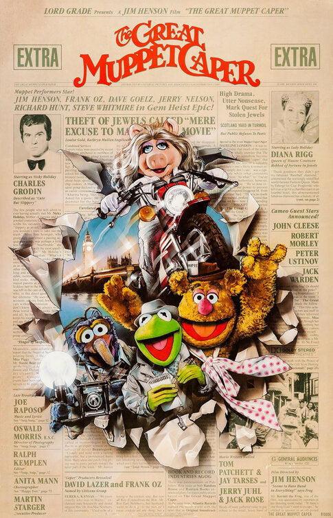 the movie poster: The Great Muppet Caper (1981)