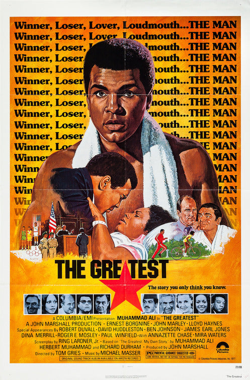 the movie poster: The Greatest (1977)