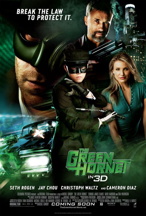 1000 piece jigsaw puzzle for the movie poster: The Green Hornet (2011) ver3