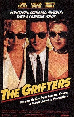 the movie poster: The Grifters (1990)