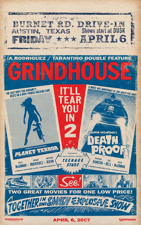the movie poster: Grindhouse (2007) ver17