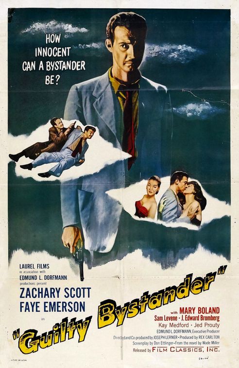 the movie poster: Guilty Bystander (1950)