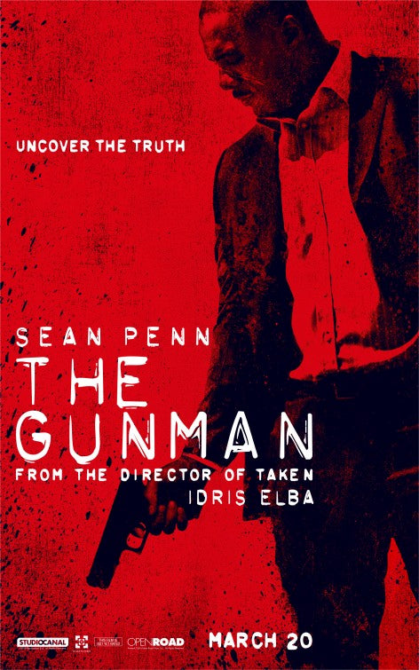 1000 piece jigsaw puzzle for the movie poster: The Gunman (2015) ver4