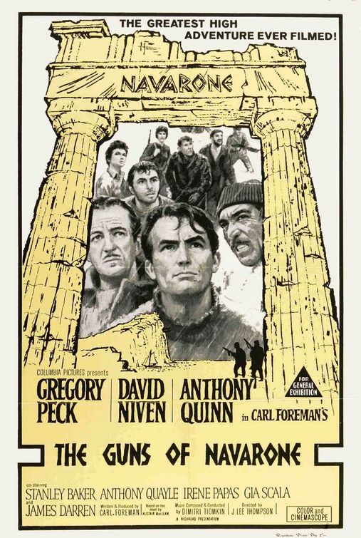 the movie poster: The Guns of Navarone (1961)