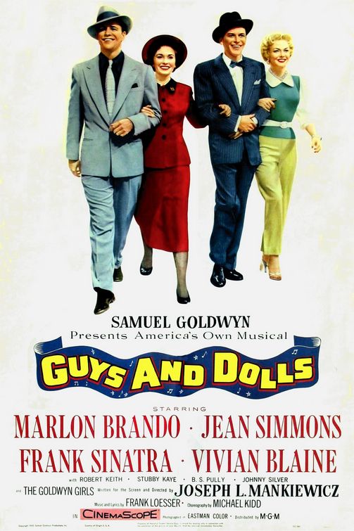the movie poster: Guys and Dolls (1955)