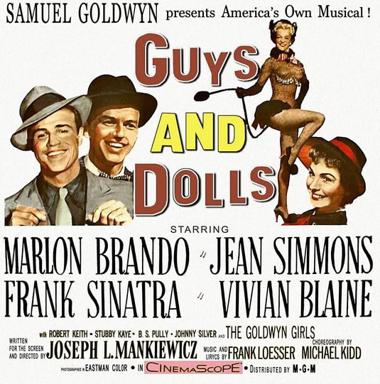 the movie poster: Guys and Dolls (1955) ver2